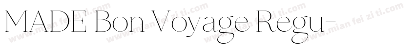 MADE Bon Voyage Regu字体转换